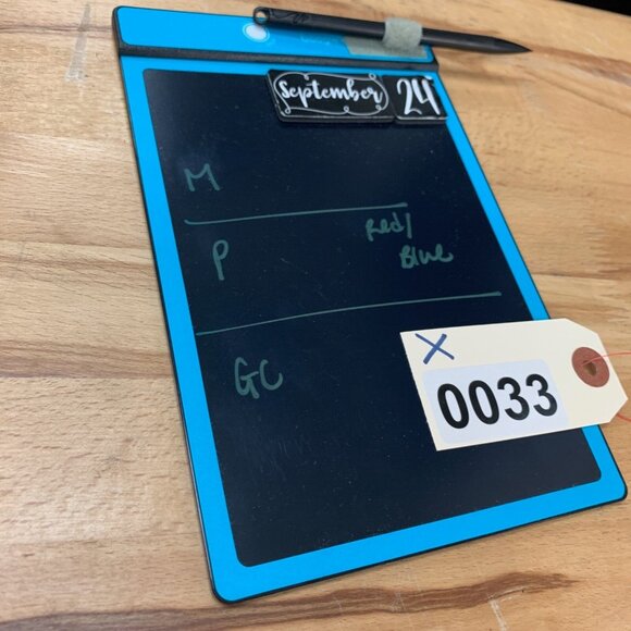 1901 Shirt Mens L Large Trim Fit Multi Red Blue Cotton Checkered Button Down - Picture 10 of 11